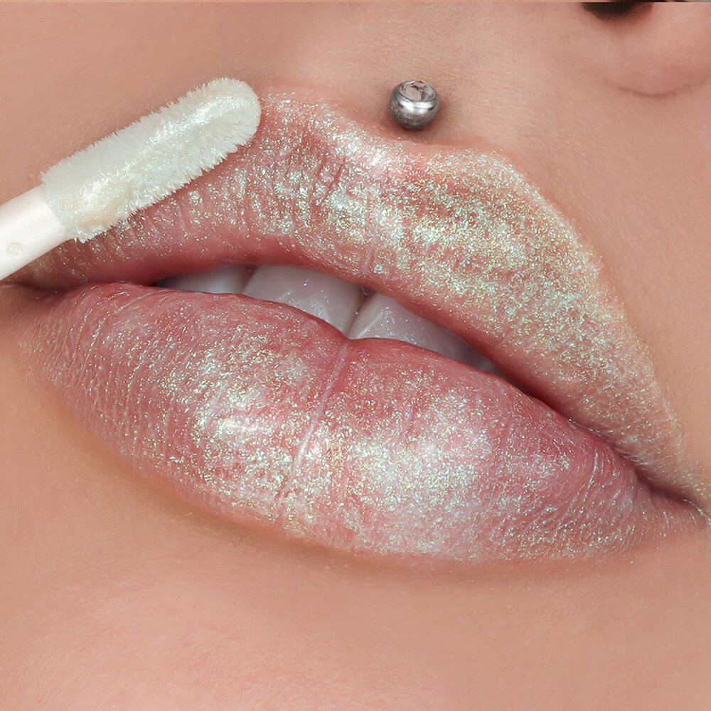 JEFFREE STAR The‎ Gloss SKY HIGH Metallic Icy White w/Pale Green & Gold